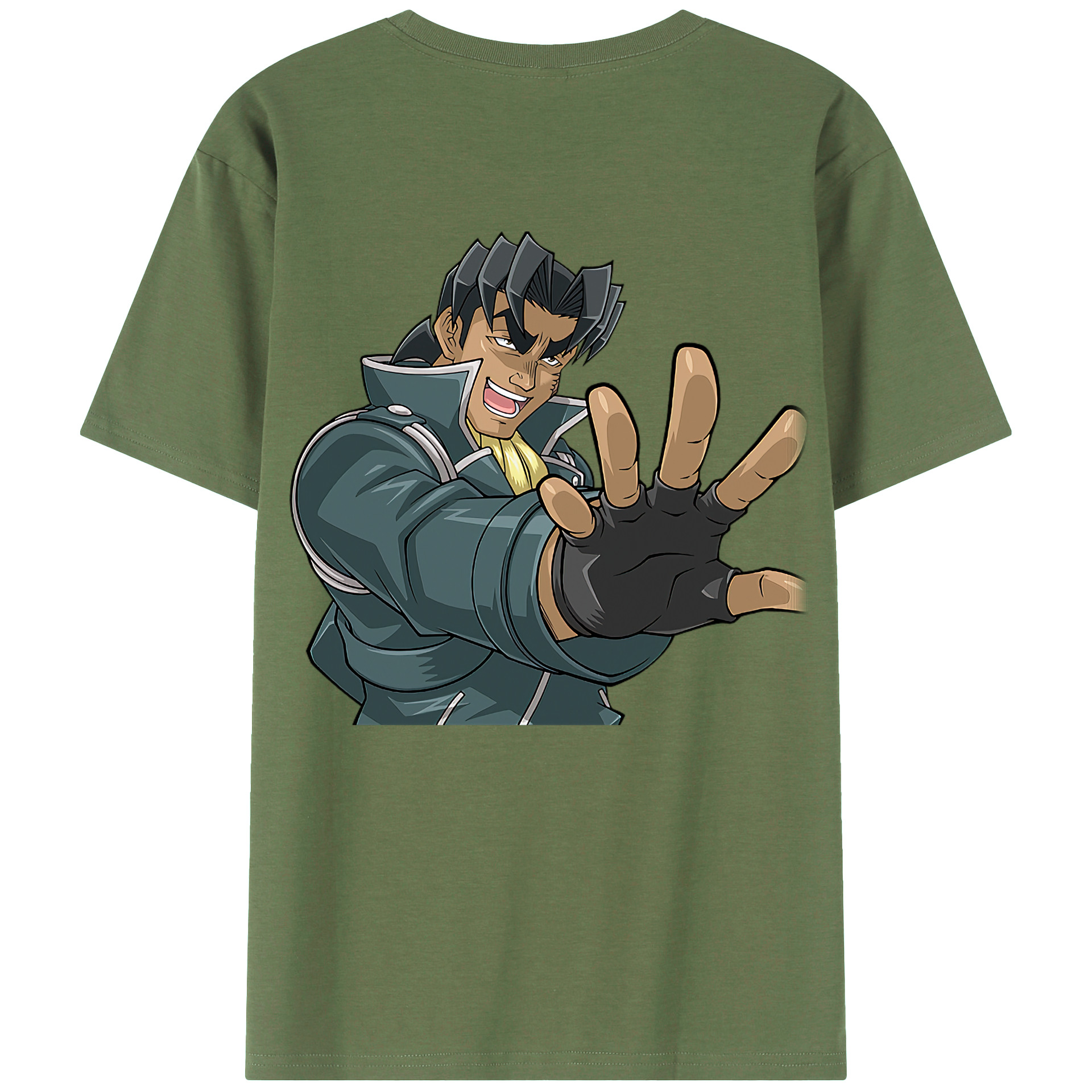 （画像用） 遊☆戯☆王 Yu-Gi-Oh! 綿100％ メンズ半袖Tシャツ（バックプリント） 通気性